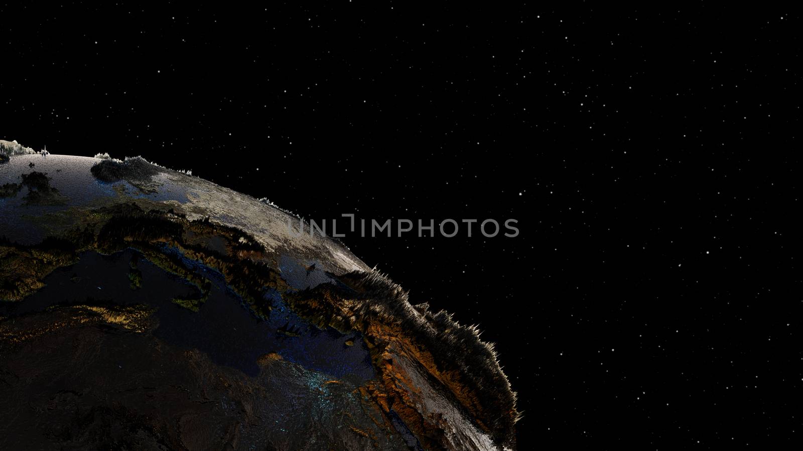 High Quality Planet Earth on Star Field Background by cherezoff