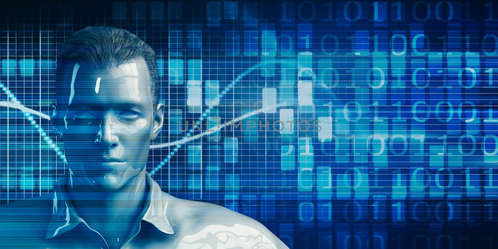 Management Using Data Analytics Technology Concept Background