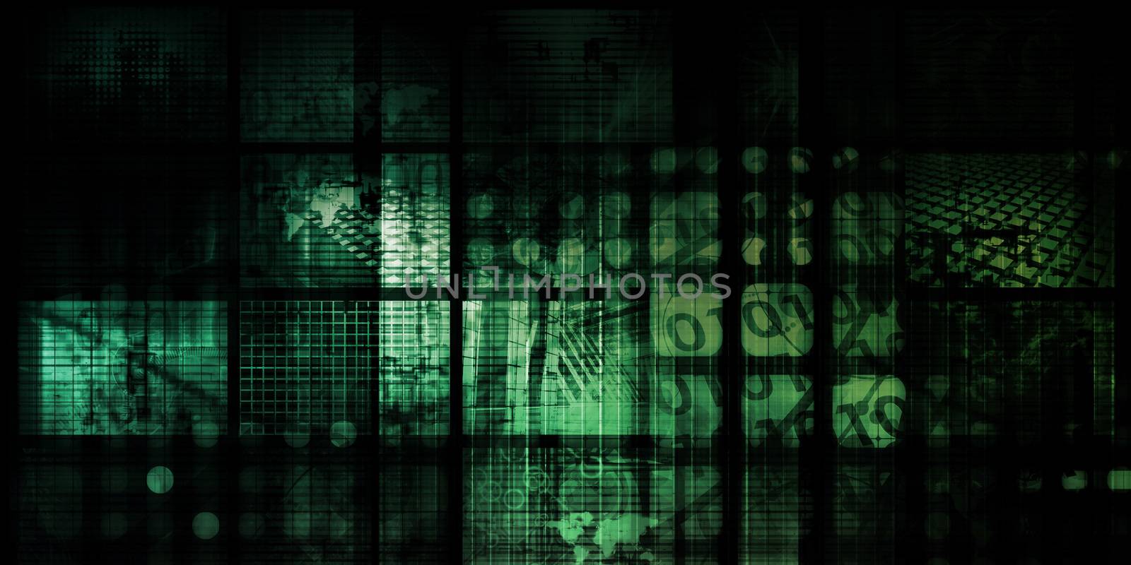 Medical Science and Futuristic Technology Concept Abstract