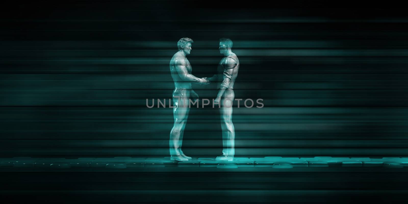 Business Handshake Abstract Background for Trust as Concept