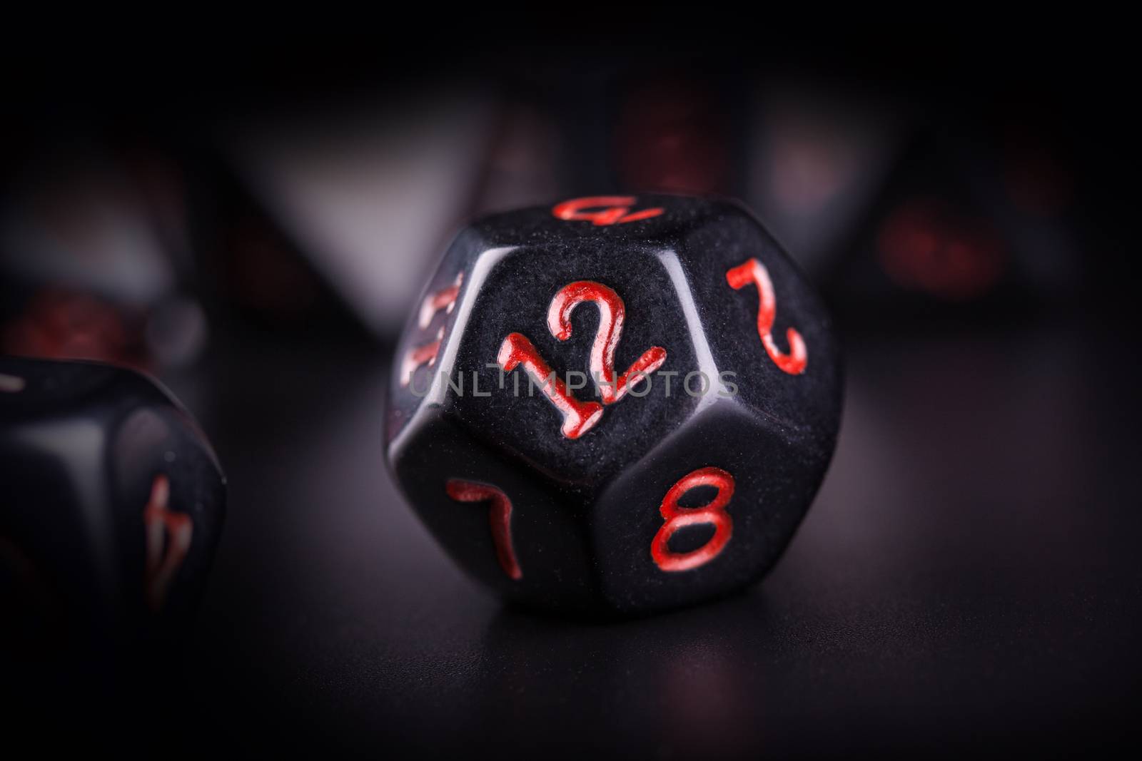 Set of polyhedra dice for role playing games