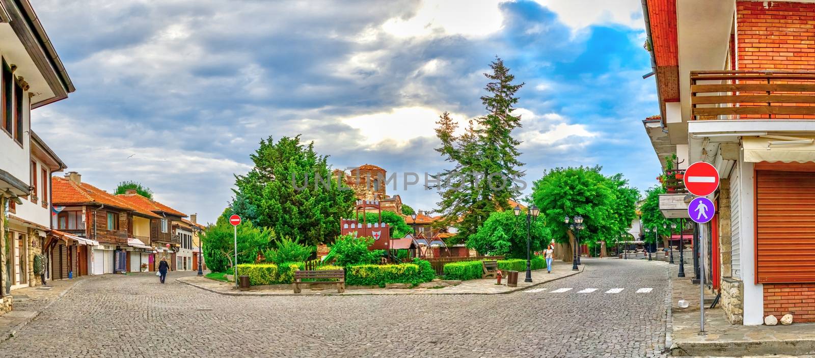 Streets of the old town of Nessebar, Bulgaria by Multipedia