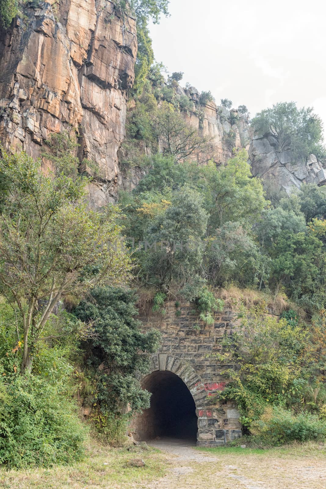 The eastern side of the historic railroad tunnel at Waterval Boven in Mpumalanga