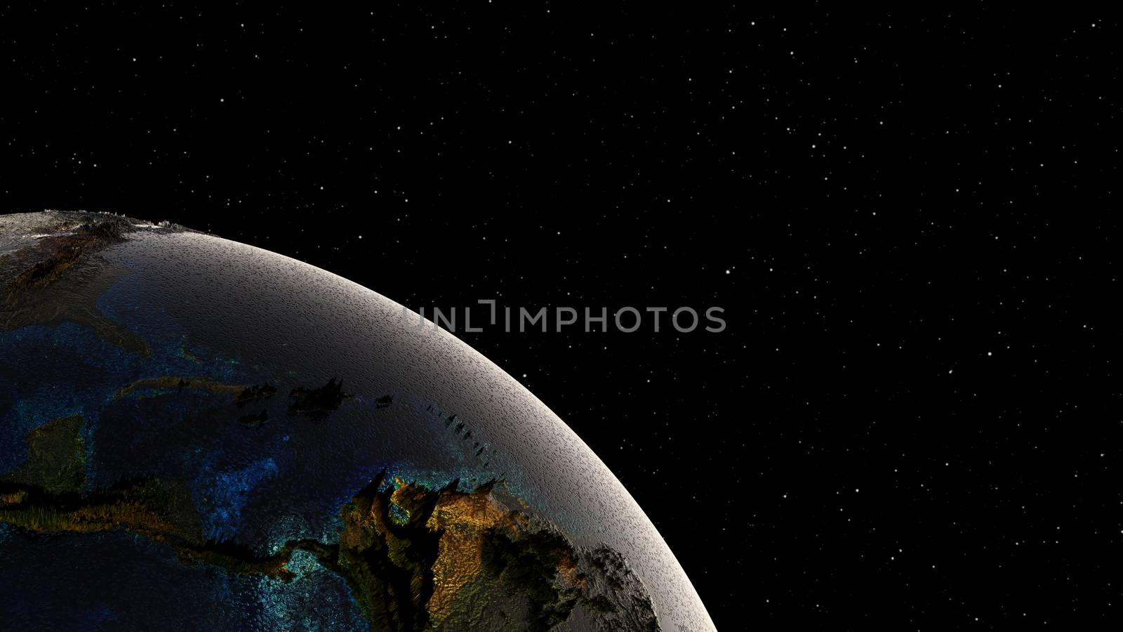 High Quality Planet Earth on Star Field Background by cherezoff