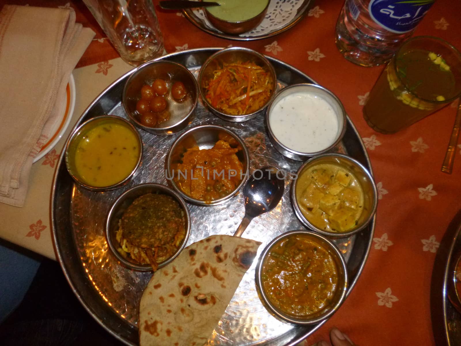 an authentic indian cuisine during dinner at a party