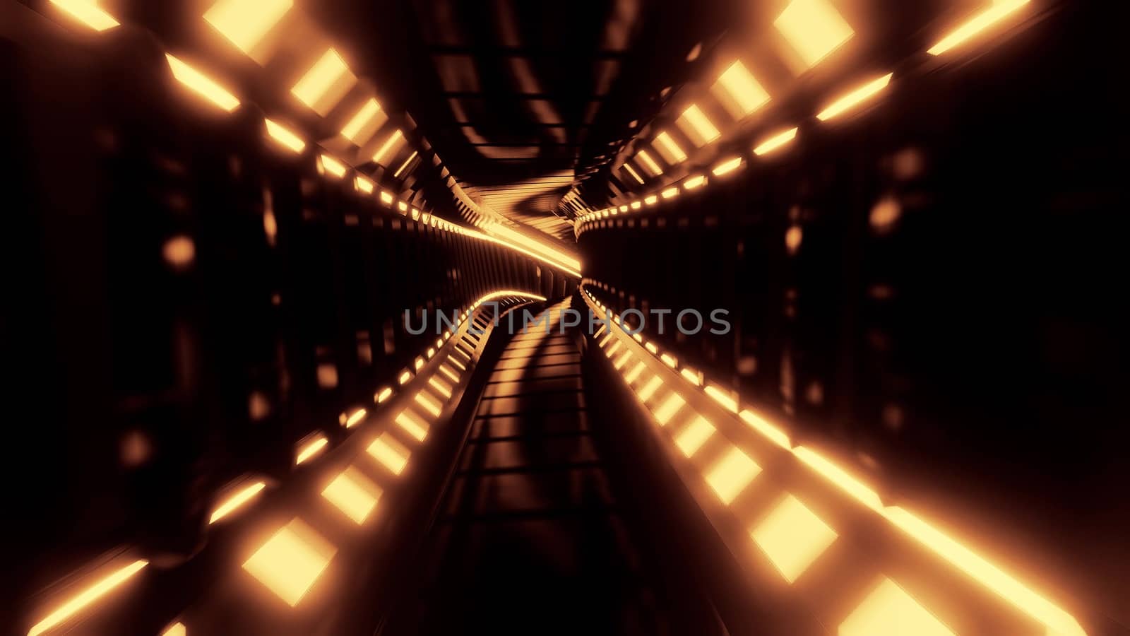 abstract reflective design tunnel corridor 3d illustration wallpaper background by tunnelmotions