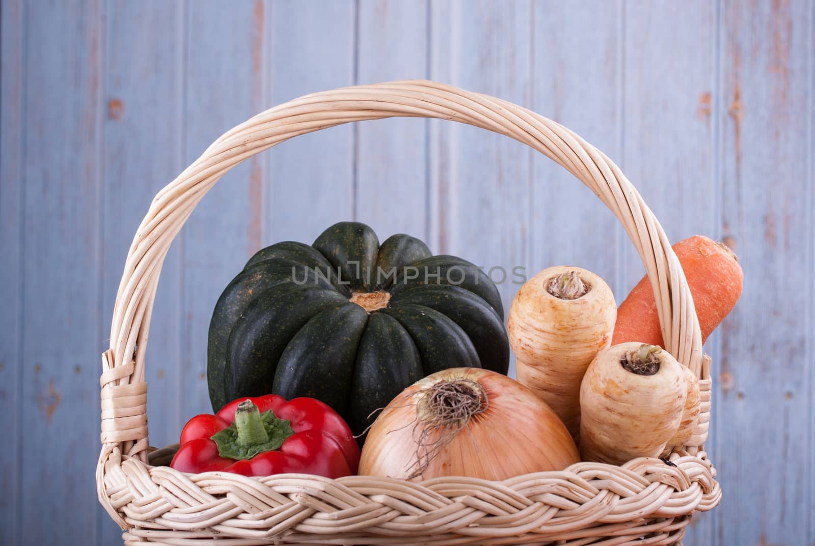 vegetables in a basket by lanalanglois