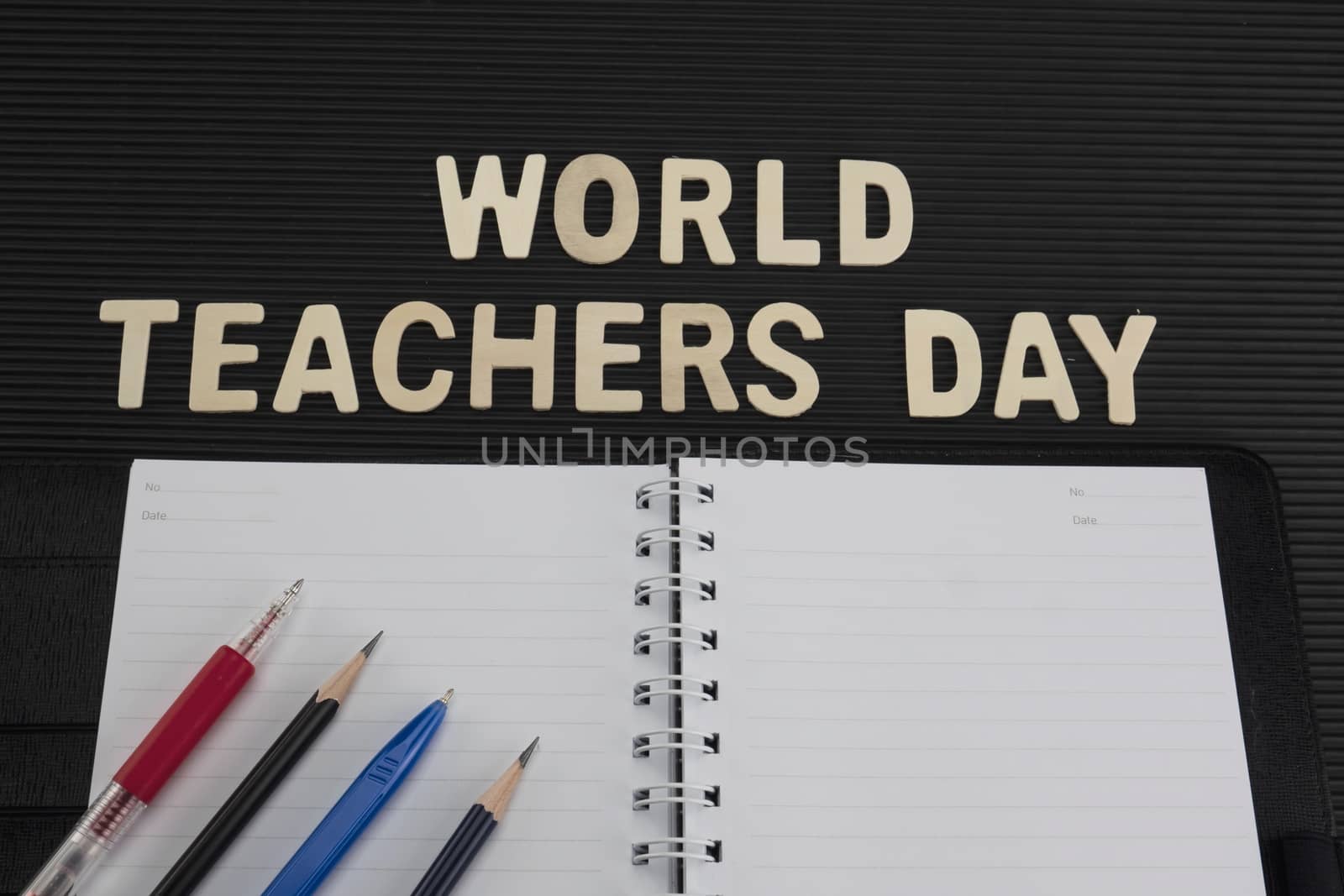 World Teachers' Day background - 5 October Unesco World Teachers's Day celebration concept