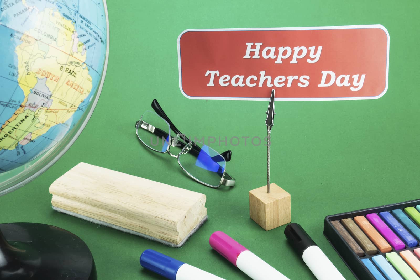 World Teachers' Day background - 5 October Unesco World Teachers's Day celebration concept by pairhandmade