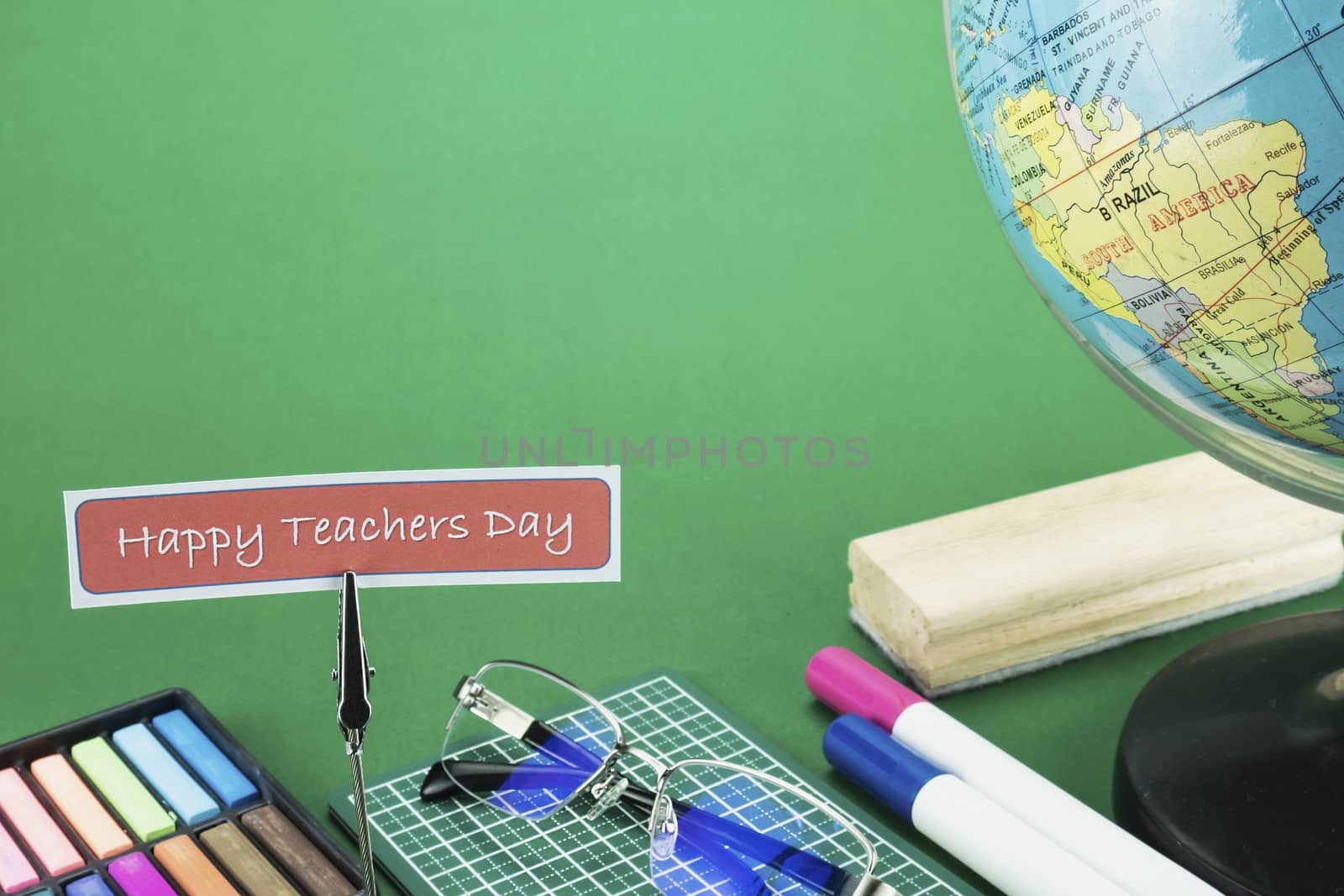 World Teachers' Day background - 5 October Unesco World Teachers's Day celebration concept