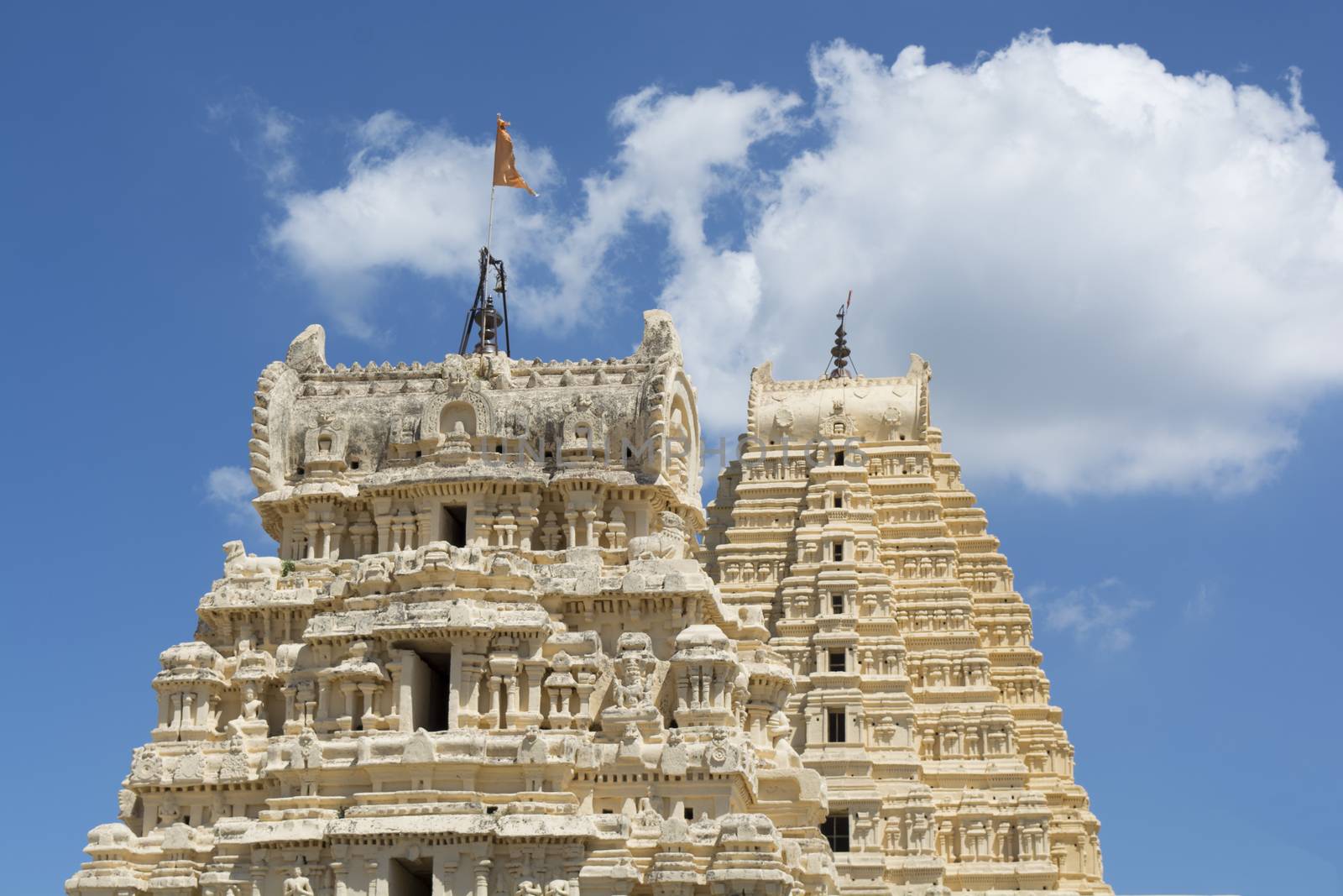 Temple towers of Virupaksha temple at Hampi, India by lakshmiprasad.maski@gmai.com