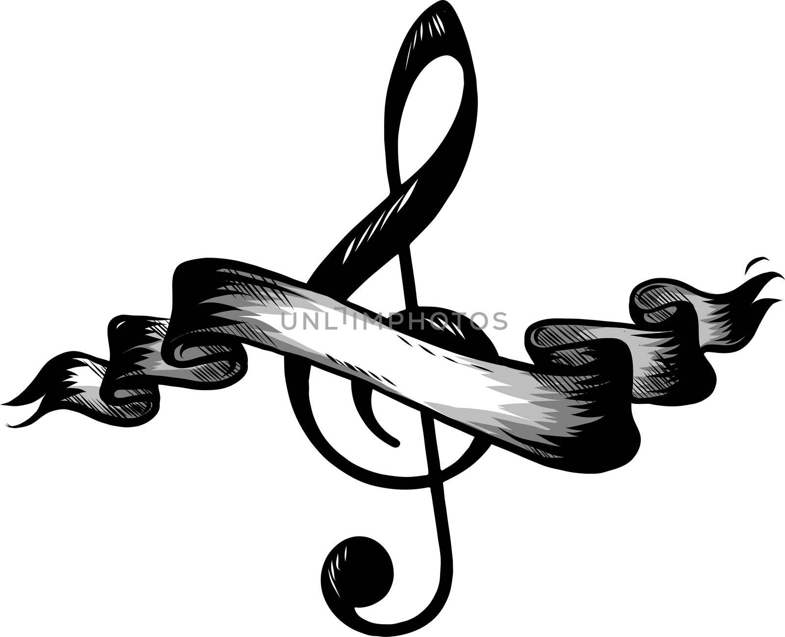 Music notes, song, melody or tune flat icon