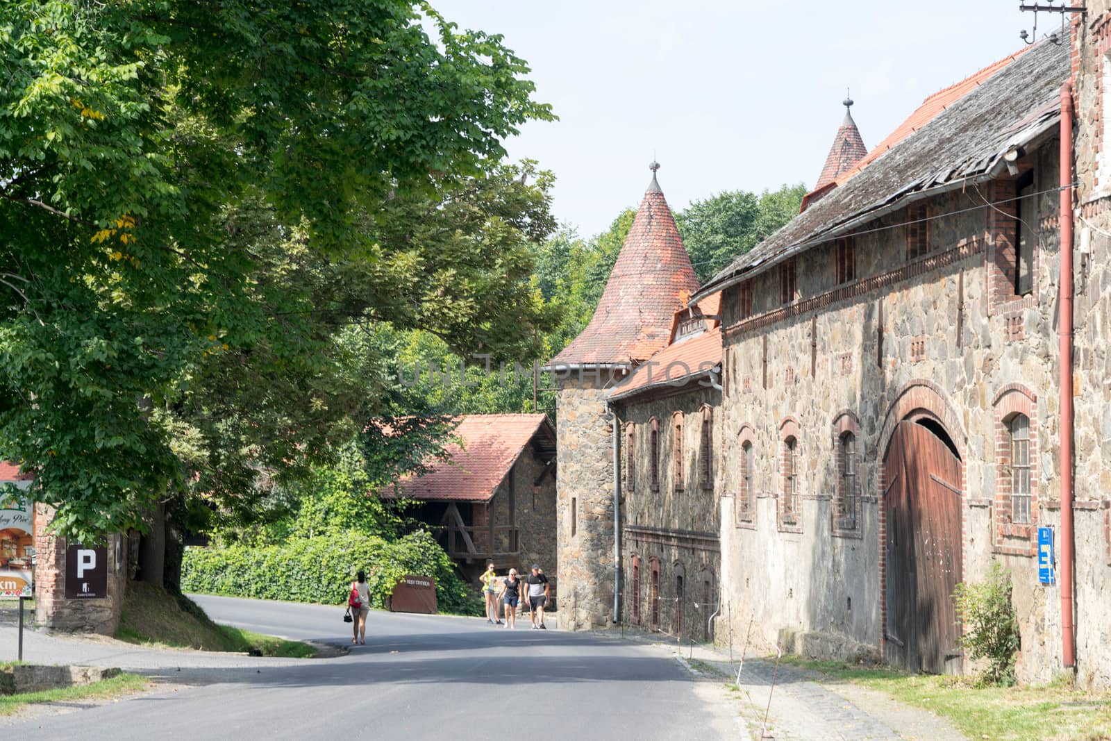 Czocha Castle - a defensive border castle located in the town of Sucha (Czocha), Leśna commune, at the Leśniański Lagoon in Kwisa in the Polish part of Upper Lusatia. The original name was probably Czajków (1329: castrum Caychow), before 1945 Tzschoch.