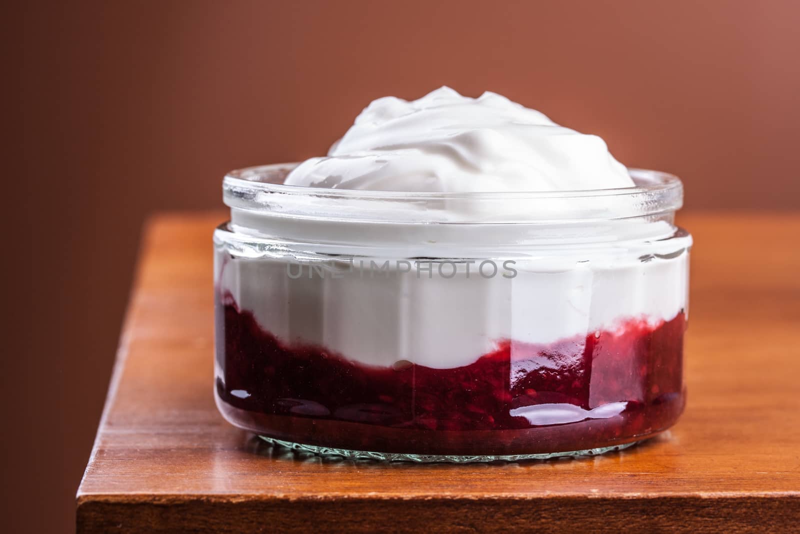 raspberry compote and plain greek yogurt by lanalanglois