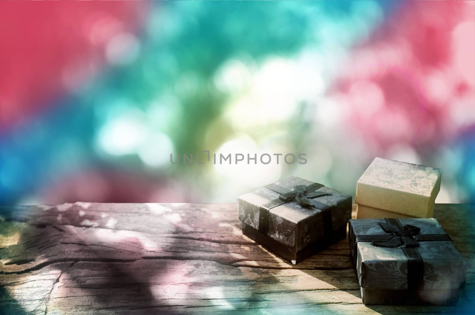 Christmas holidays and Happy new year composition on green and red background with copy space for your text