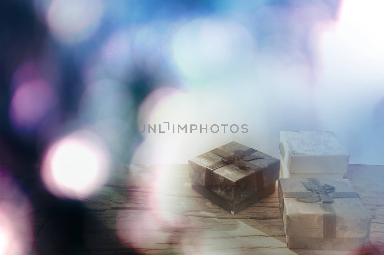 Christmas holidays and Happy new year composition on dark blue background with copy space for your text