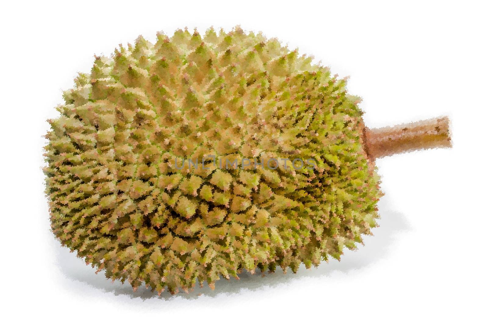 Abstract Triangles of Durian fruit for background use, Illustration by peerapixs