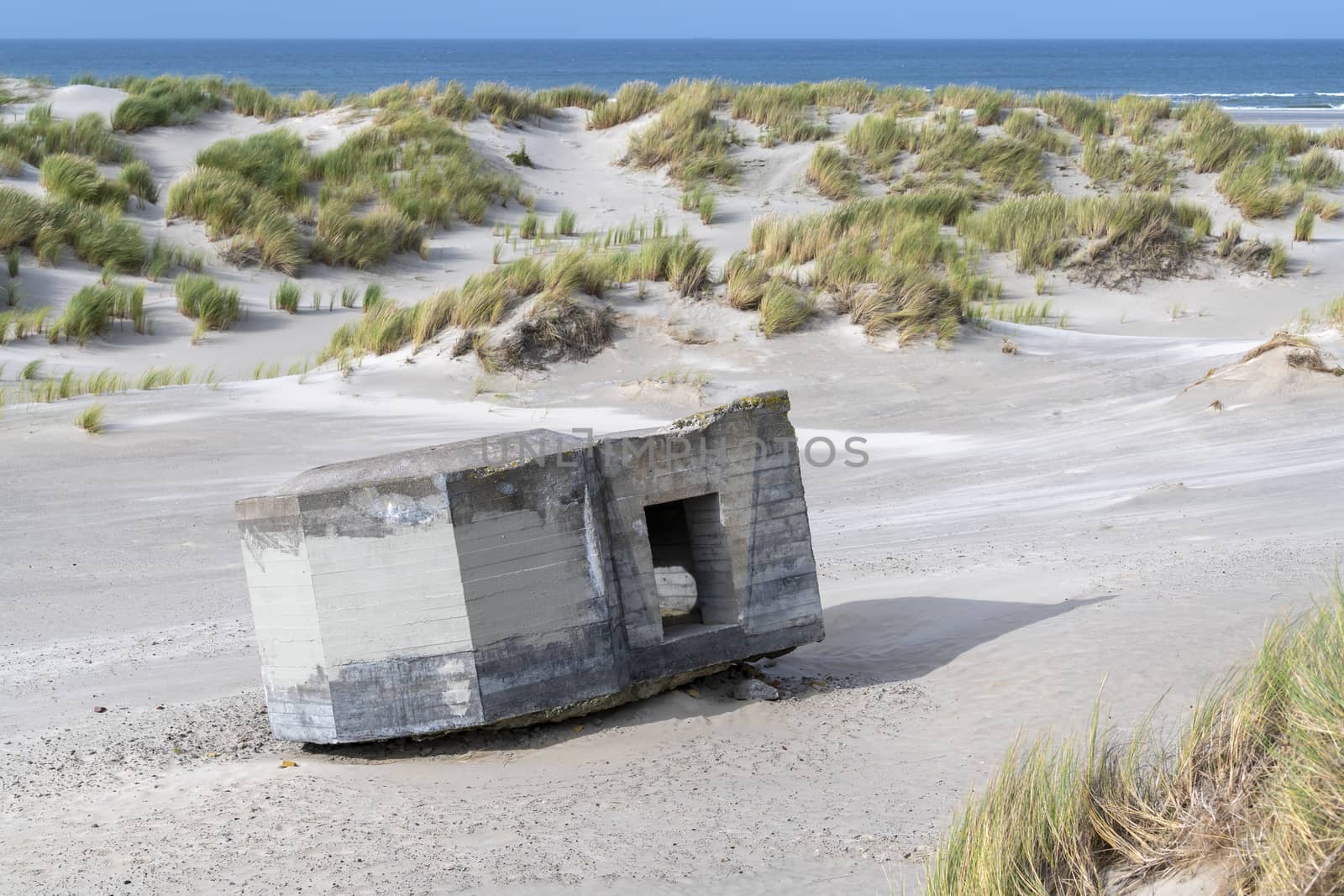 Old German bunker on the island Terschelling in the Netherlands
 by Tofotografie