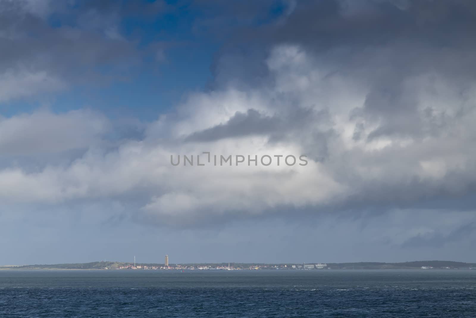 View of the village of West Terschelling from the Wadden 
 by Tofotografie