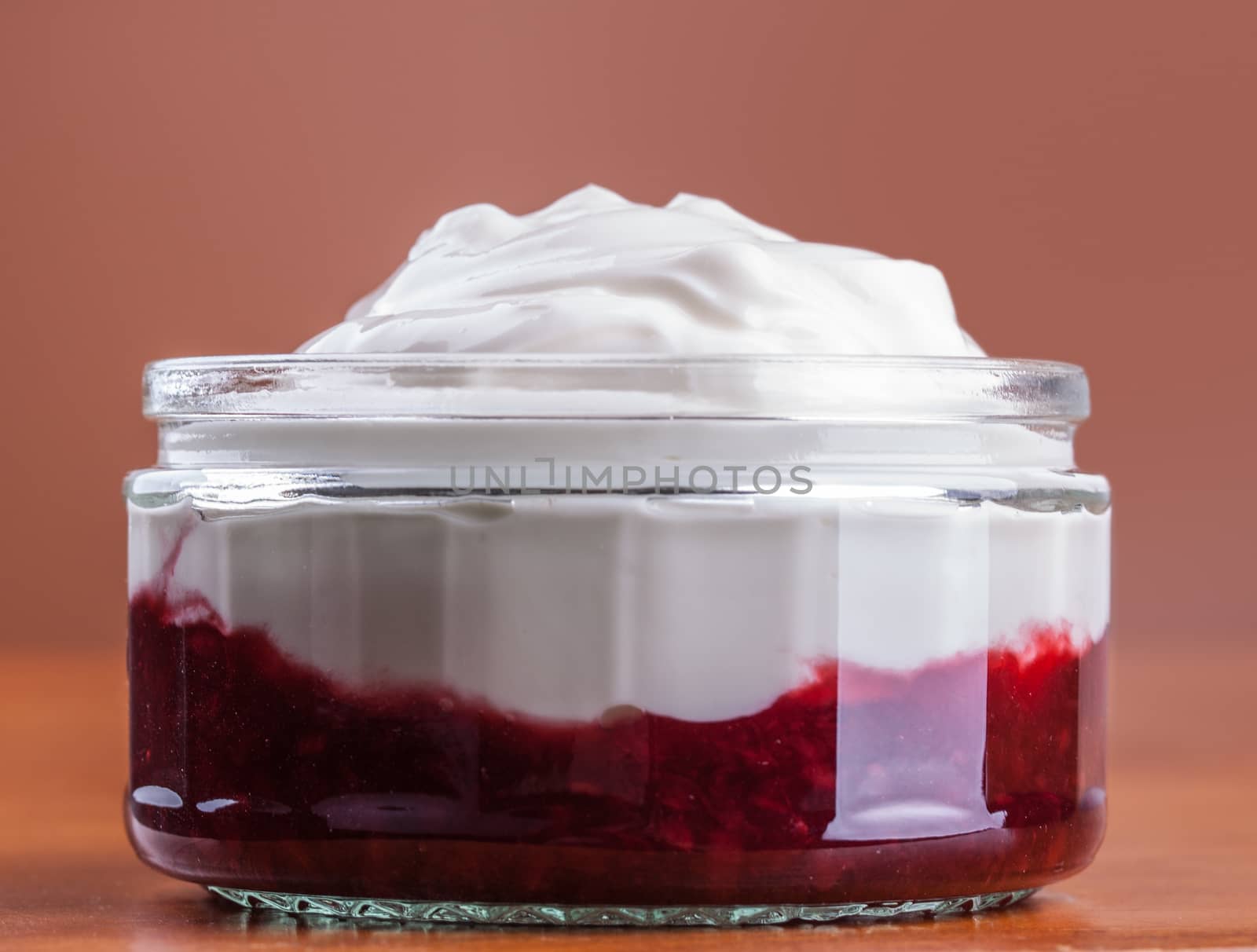 raspberry compote and plain greek yogurt by lanalanglois