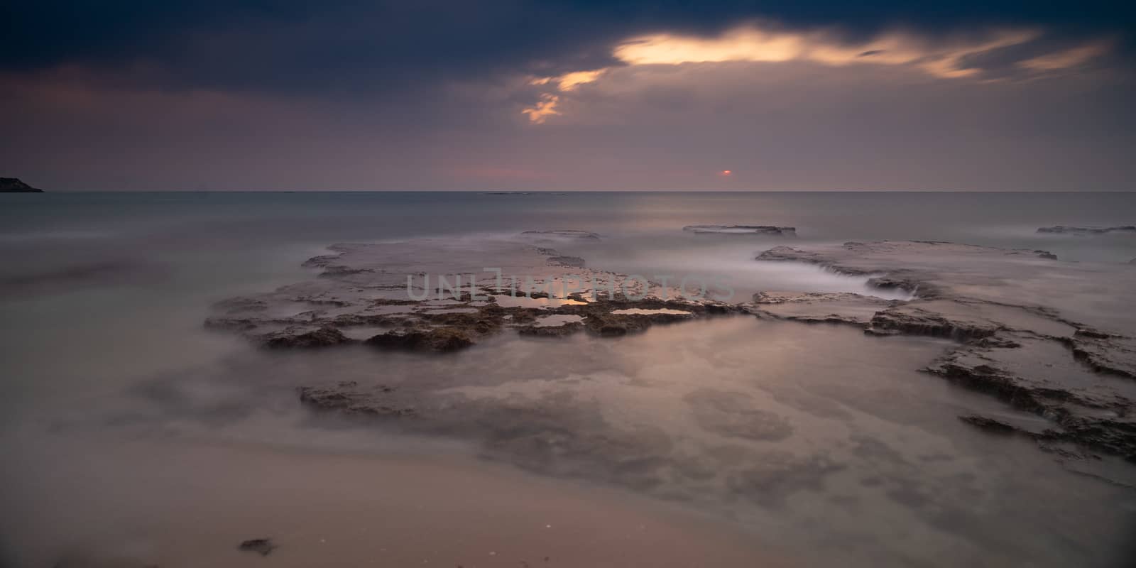 Cloudy weather on israeli sea coast travel by javax