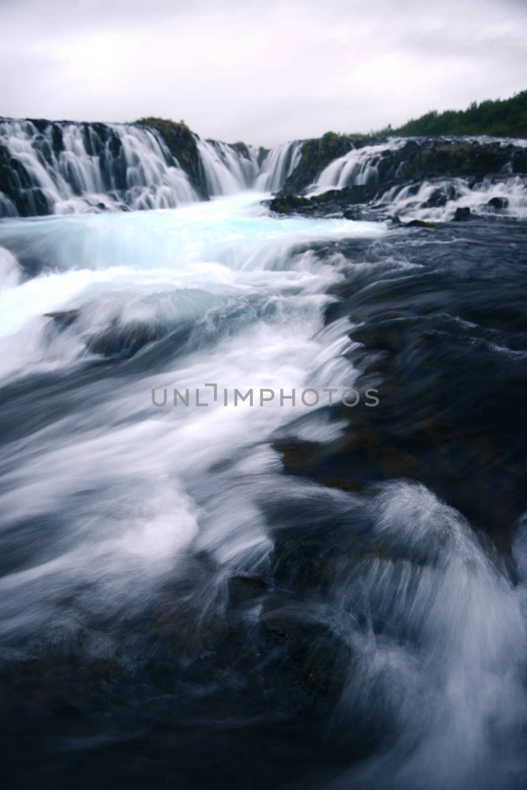 Bruarfoss waterfall in Golden Circle, Iceland