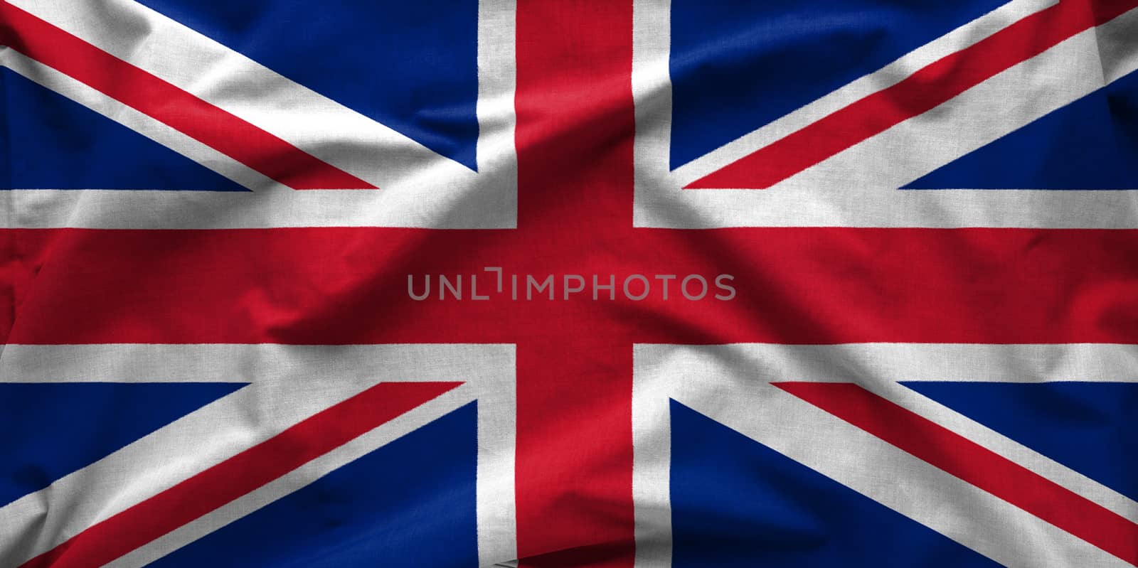 Wide angle banner of the British Union Jack flag by sergii_gnatiuk