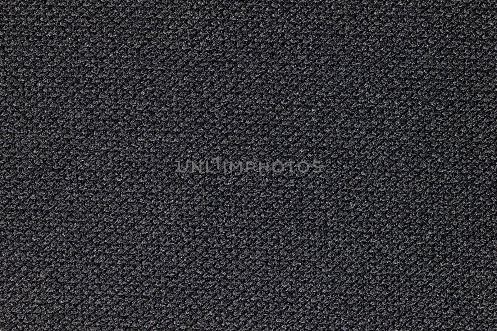 Texture of black fabric. Concept of fashion article background.