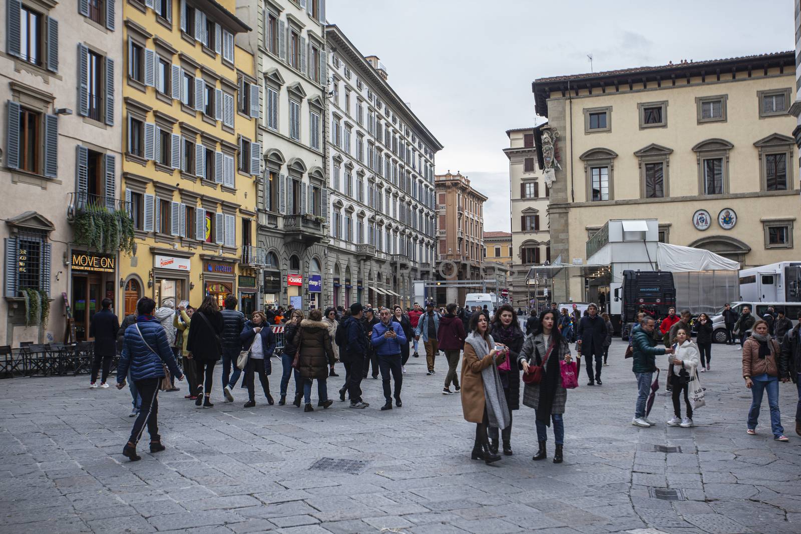 Piazza del Duomo in Florence with tourists 11 by pippocarlot