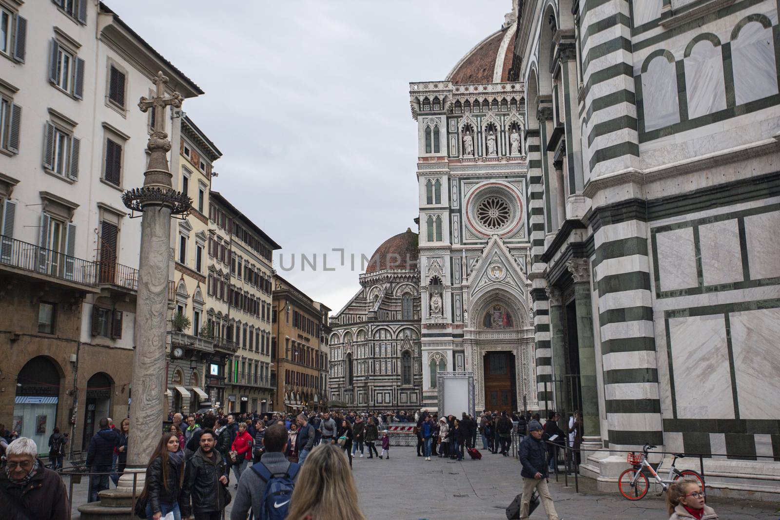 Piazza del Duomo in Florence with tourists 10 by pippocarlot
