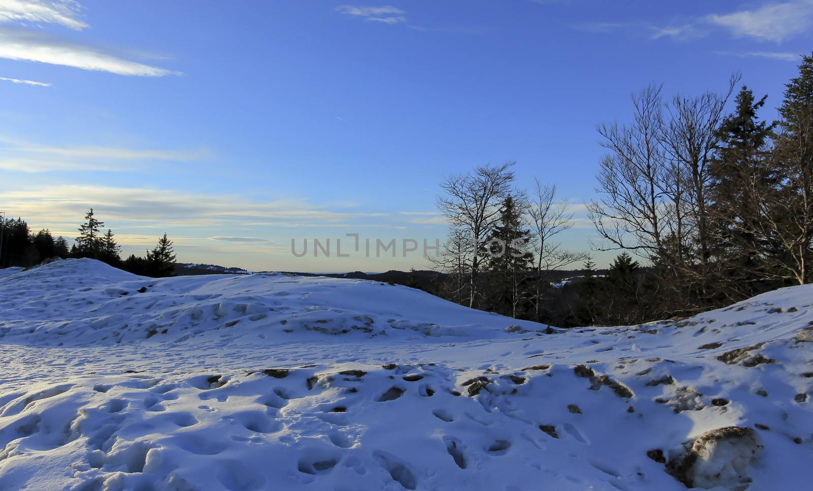 very beautiful landscape of yesterday with a beautiful sky by mariephotos