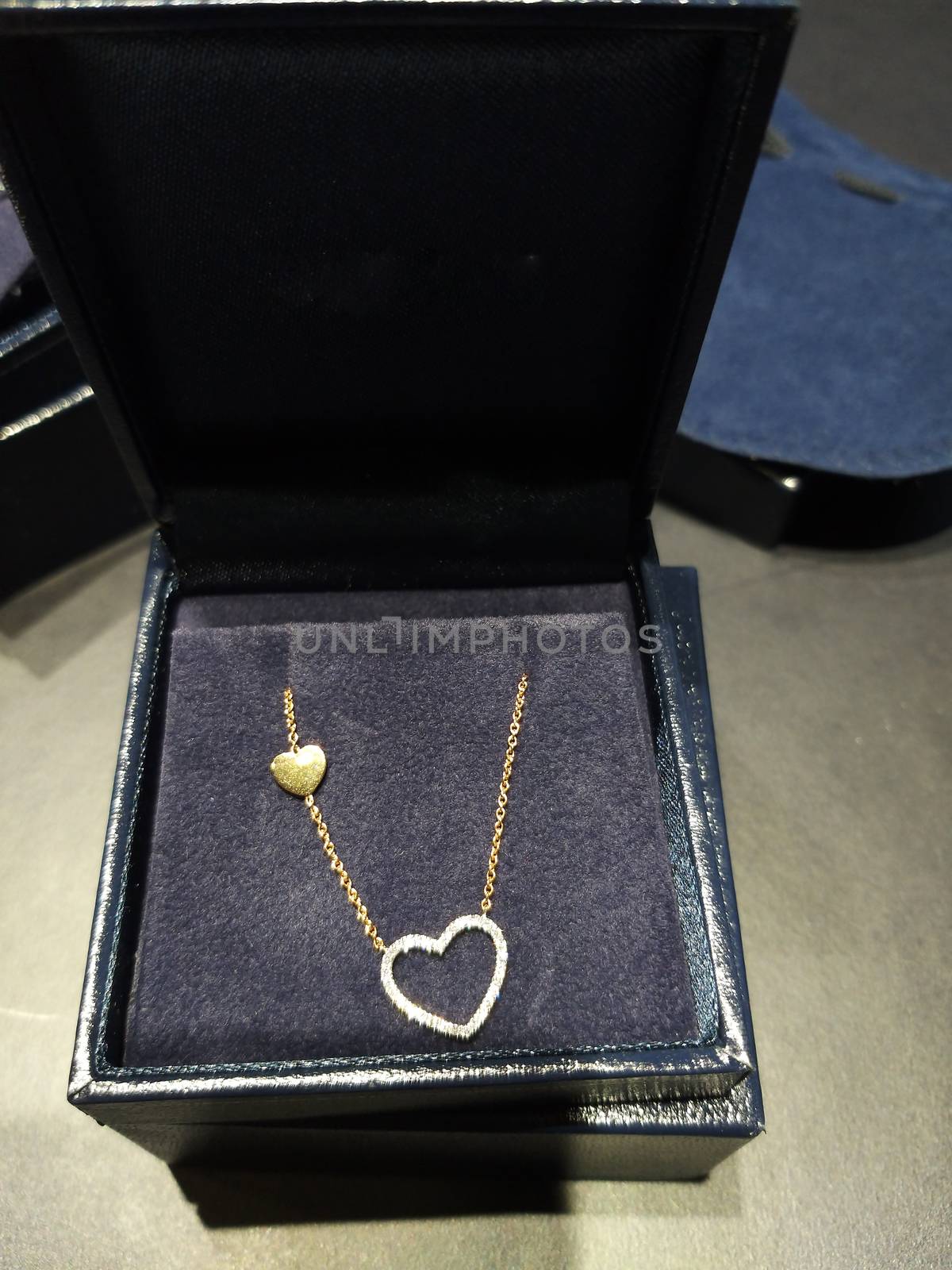 a necklace in a  box