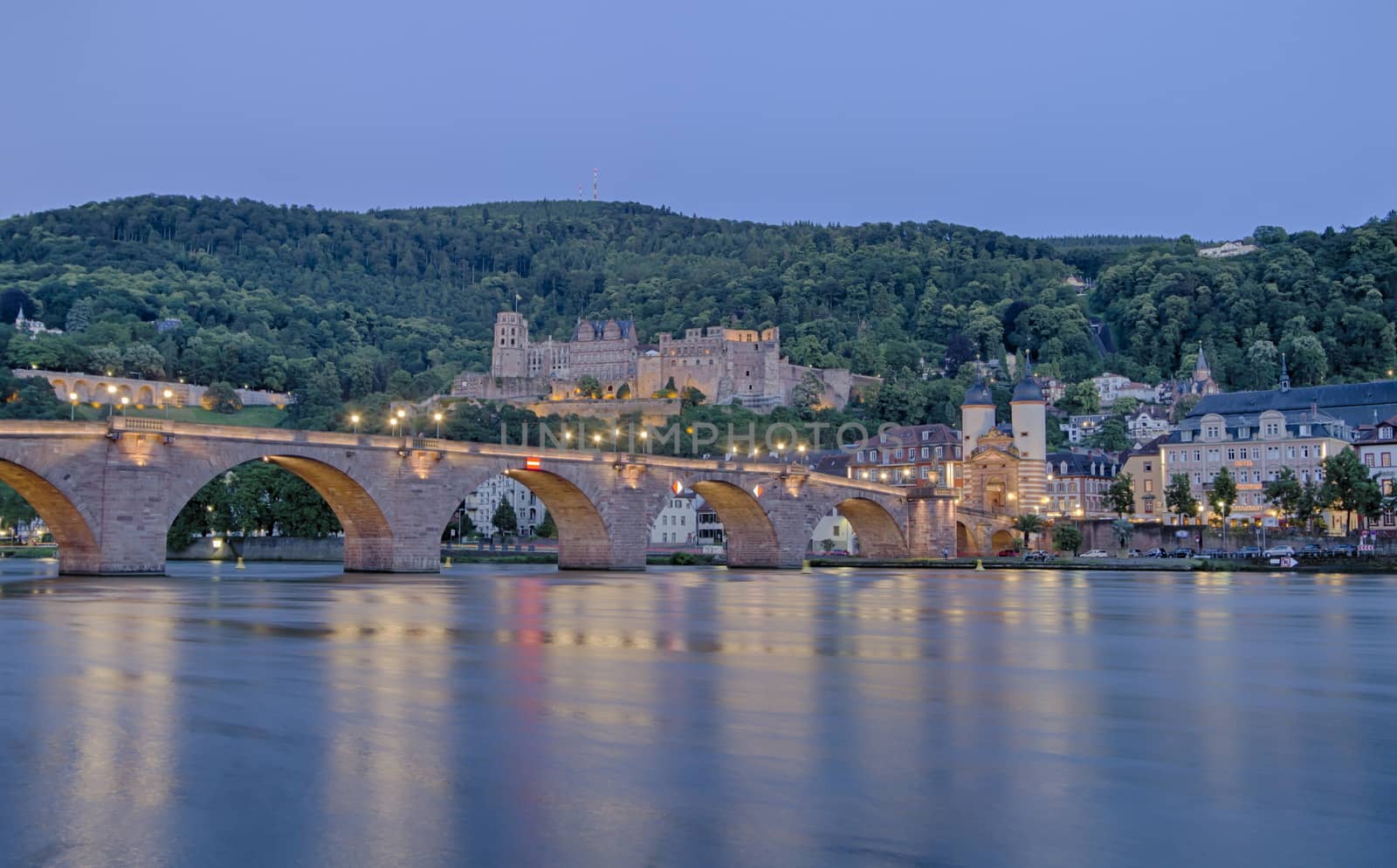 very beautiful Heidelberg city in Germany in Europe