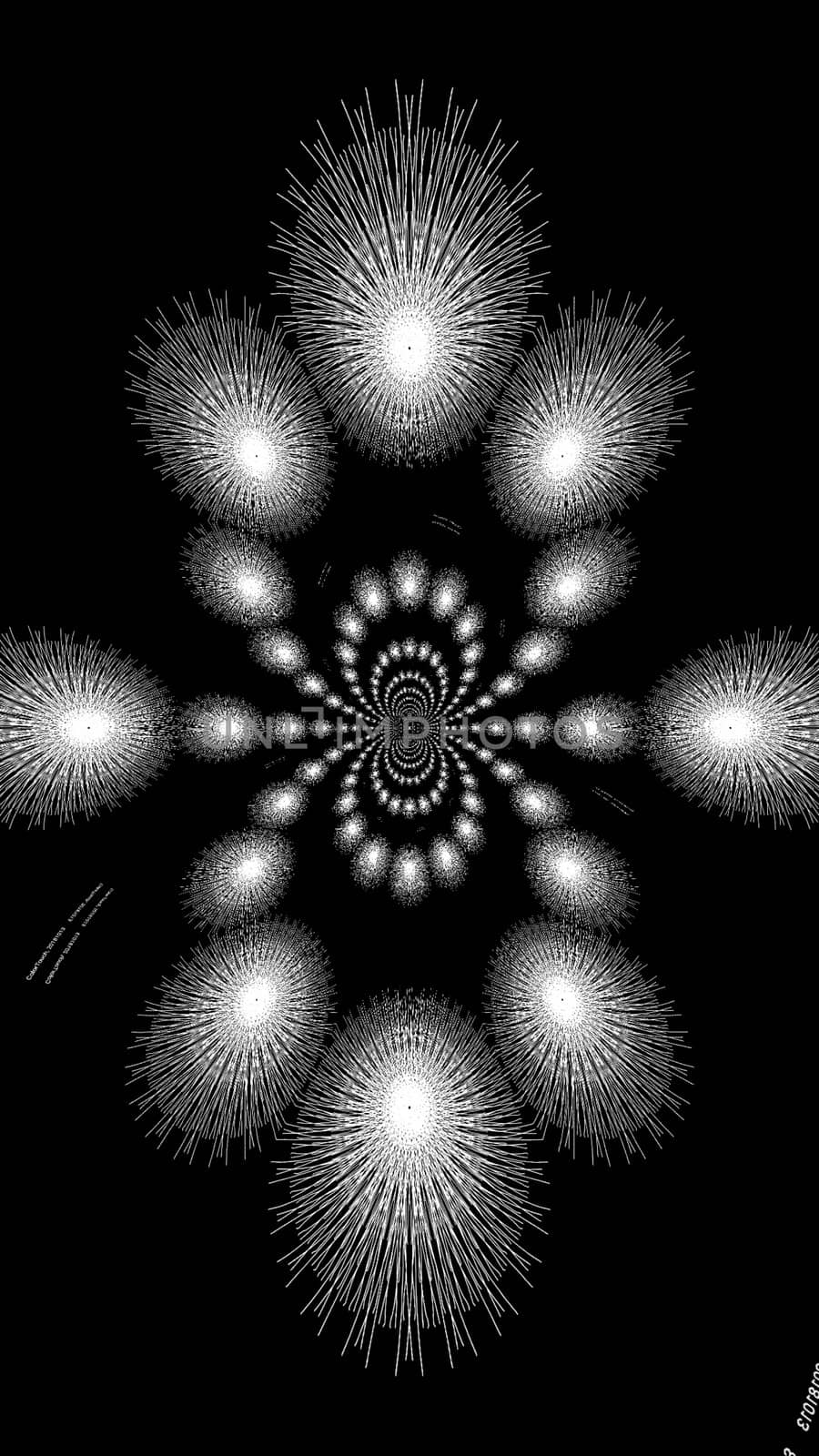 White pattern Design in black background by ravindrabhu165165@gmail.com