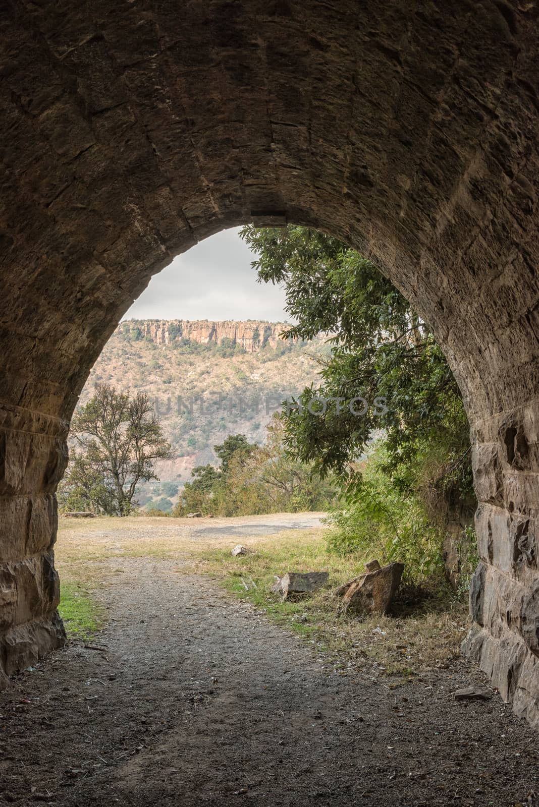 Eastern exit of the historic railroad tunnel at Waterval Boven by dpreezg