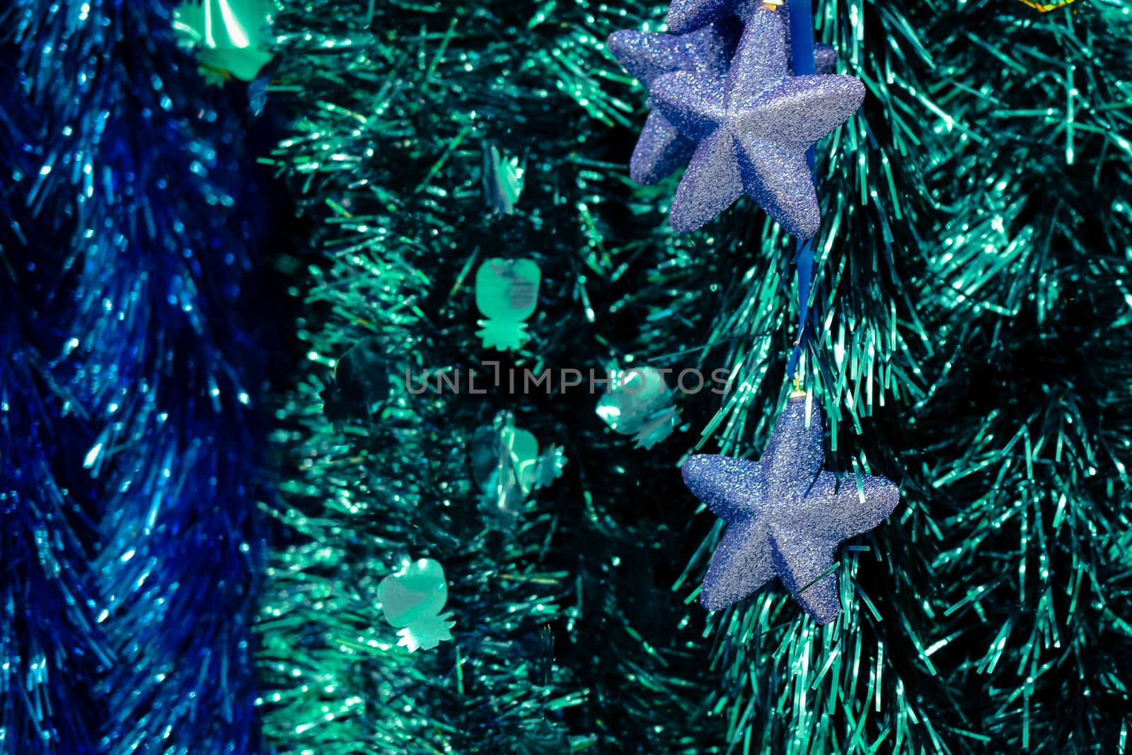 various decorations and toys for Christmas tree decoration and Christmas and new year celebration