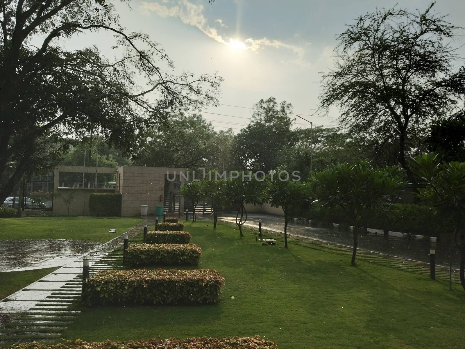 a neighborhood outdoor park