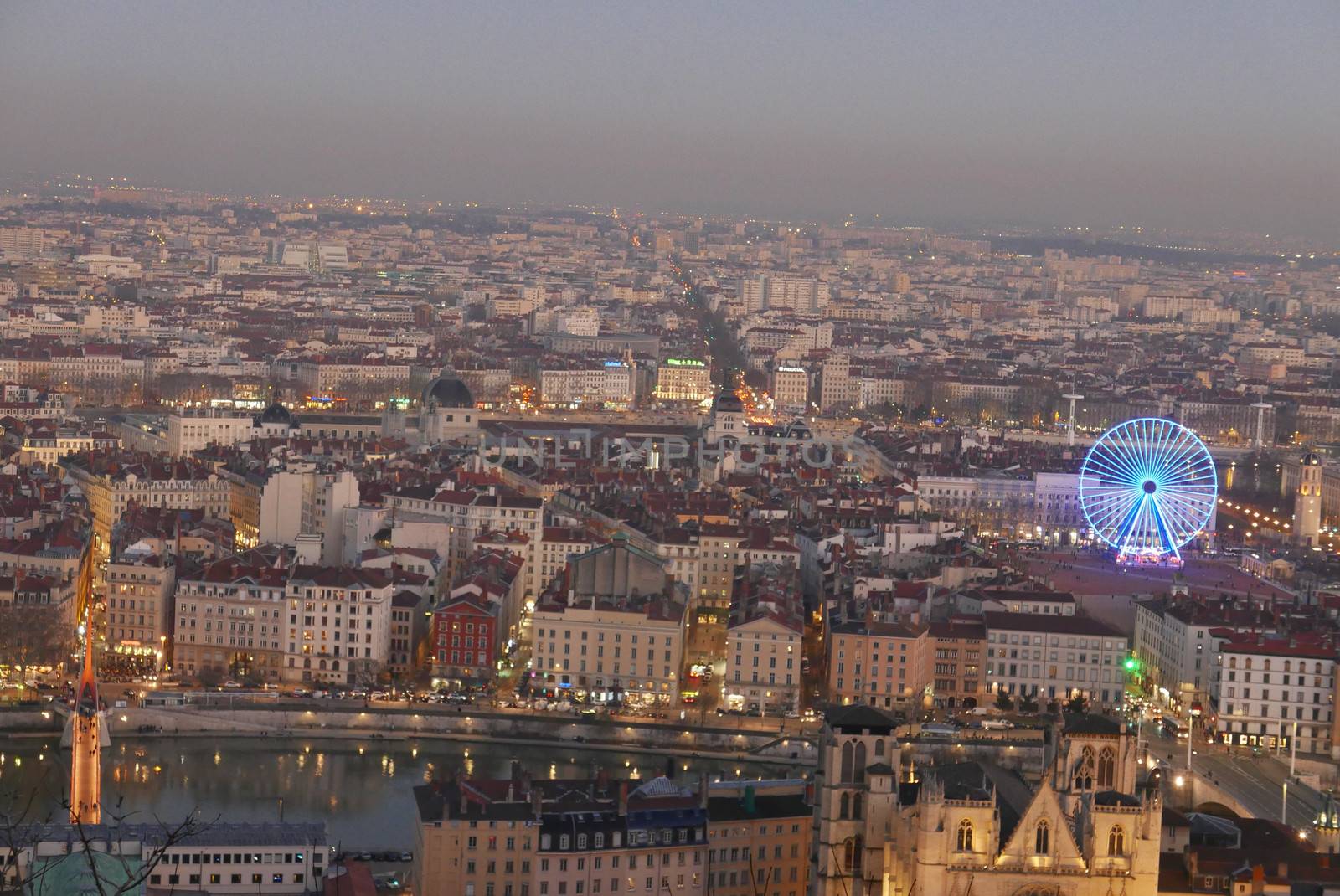 Tourism in the city of lyon, rhone alpes region in france