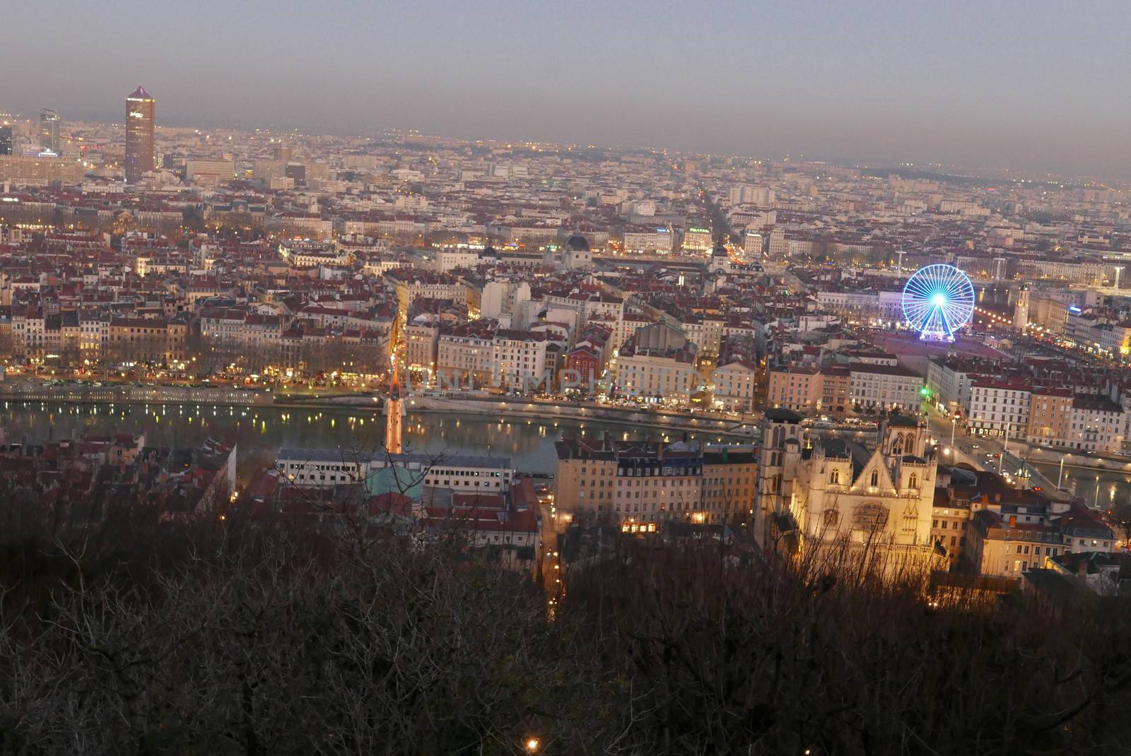 Tourism in the city of lyon, rhone alpes region in france