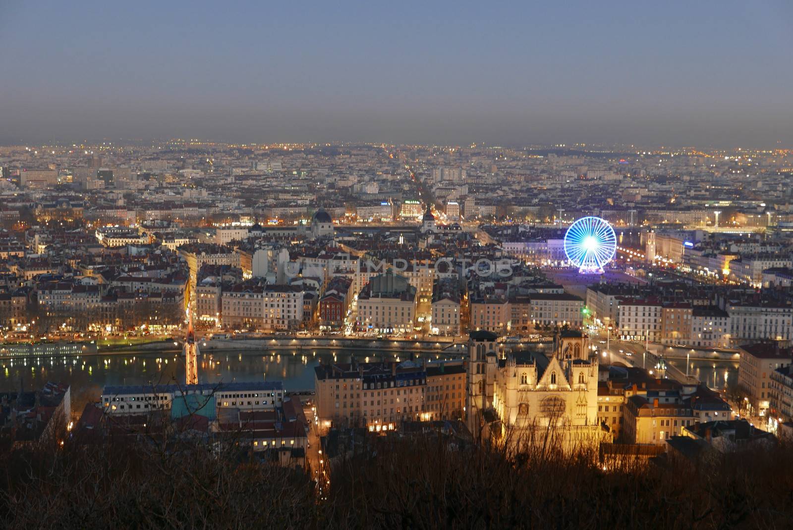 Tourism in the city of lyon, rhone alpes region in france