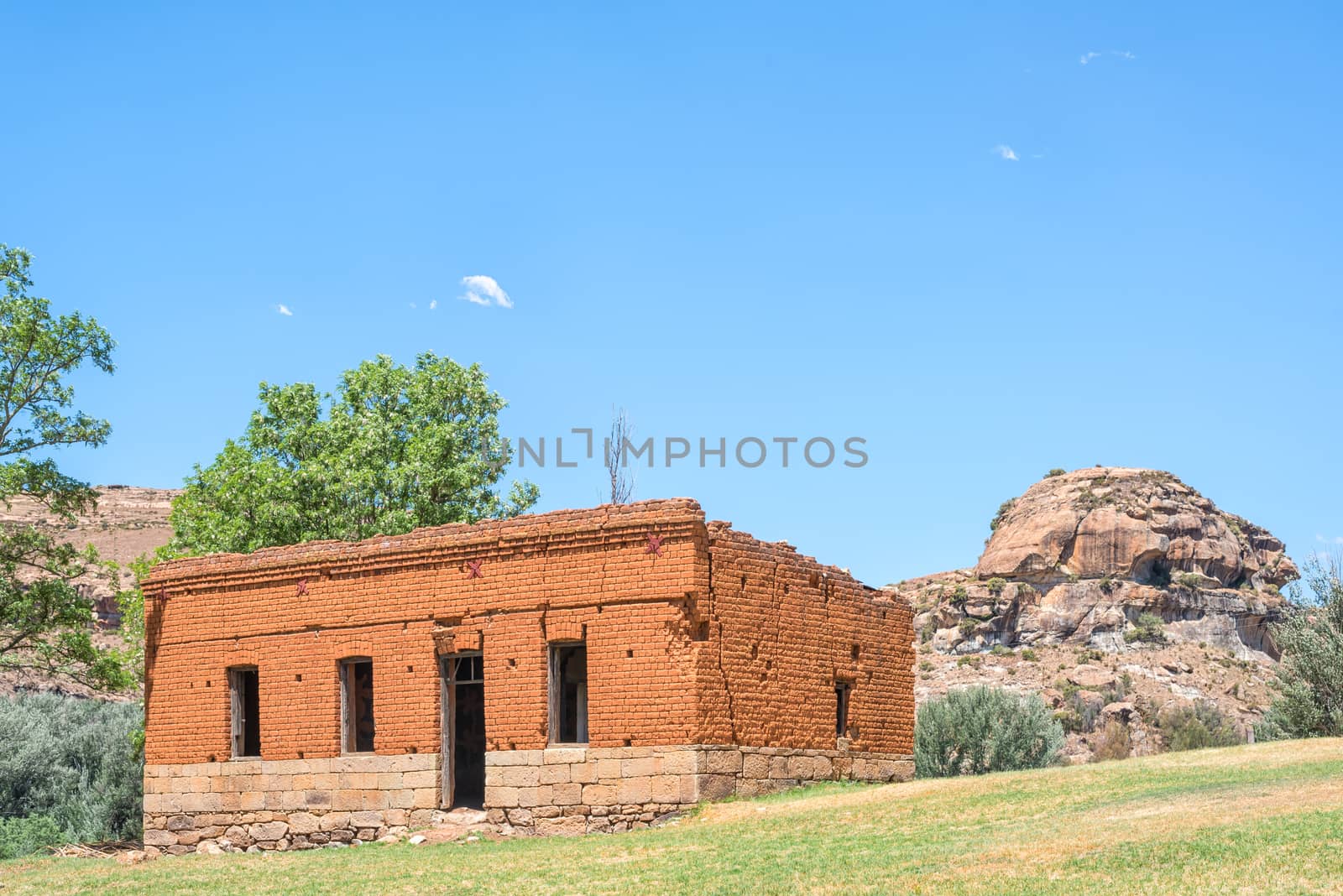 A ruin at Saint Fort near Clarens in the Free State Province