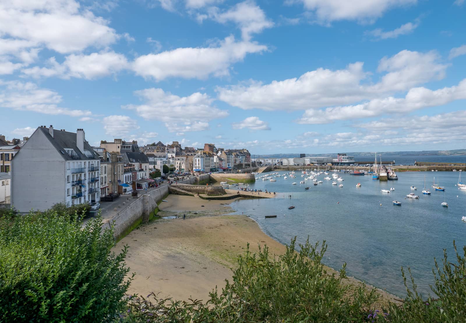 a landscape of Brittany in summer, France by shovag