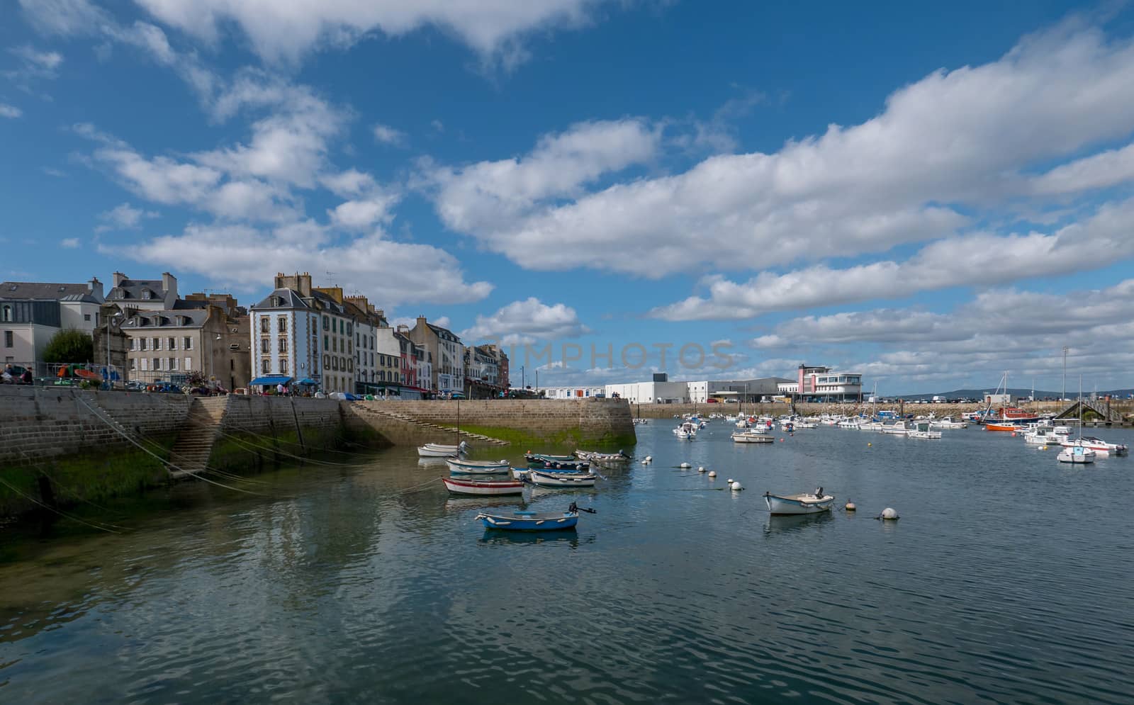 a landscape of Brittany in summer, France. sea, color of this region in summer