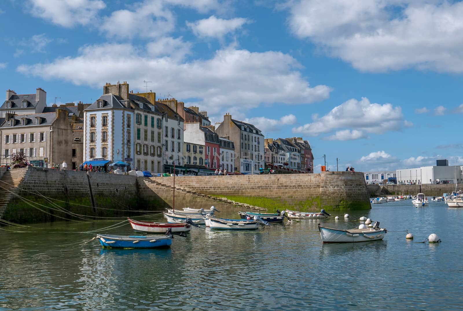 a landscape of Brittany in summer, France. sea, color of this region in summer