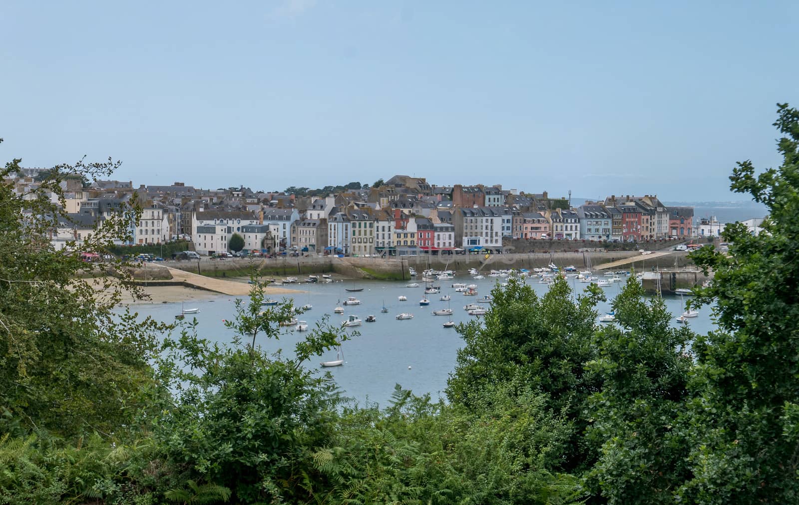 a landscape of Brittany in summer, France by shovag