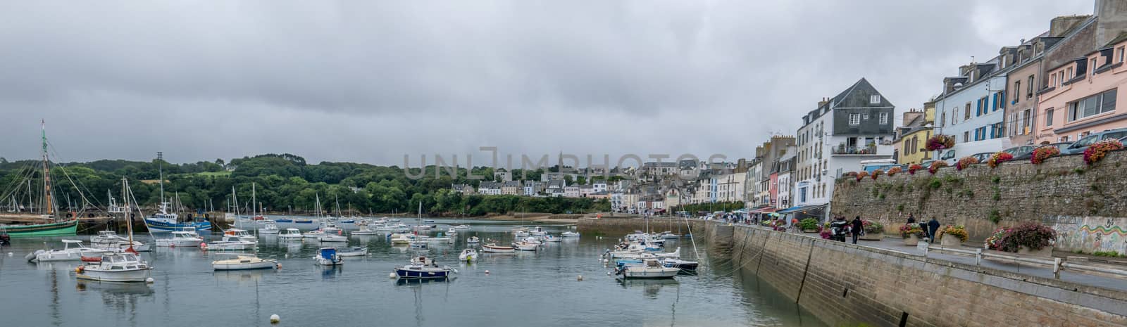 a landscape of Brittany in summer, France by shovag