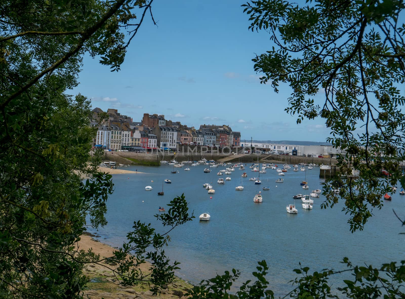 a landscape of Brittany in summer, France by shovag