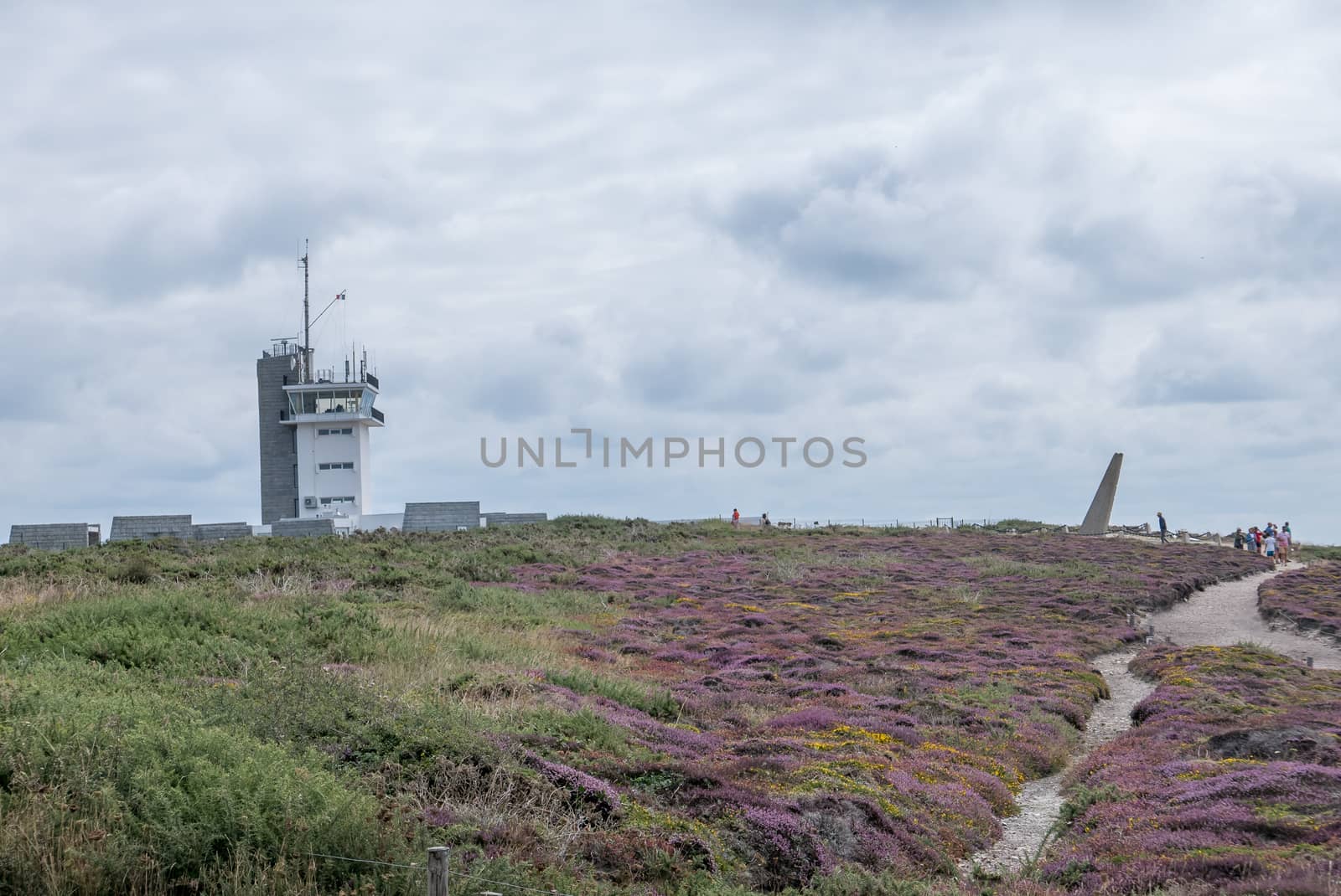 a landscape of Brittany in summer, France. sea, color of this region in summer