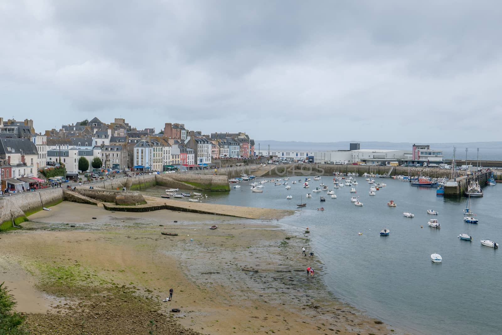 a landscape of Brittany in summer, France by shovag