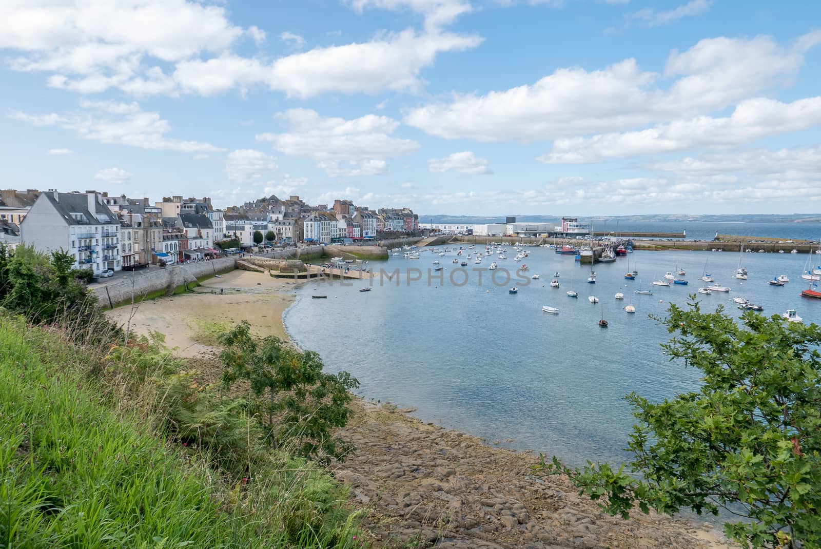 a landscape of Brittany in summer, France by shovag